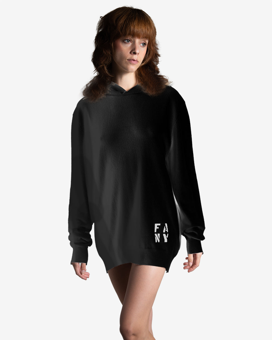 OVERSIZED HOODIE SWEATER - 100% CASHMERE