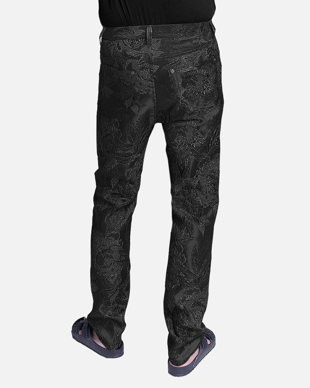 MEN'S BROCADE "BLACK ROSE" LUXE JEANS