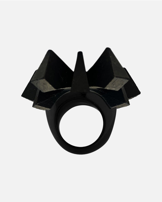 TITANIUM  RING INSPIRED BY BRUTALIST ART