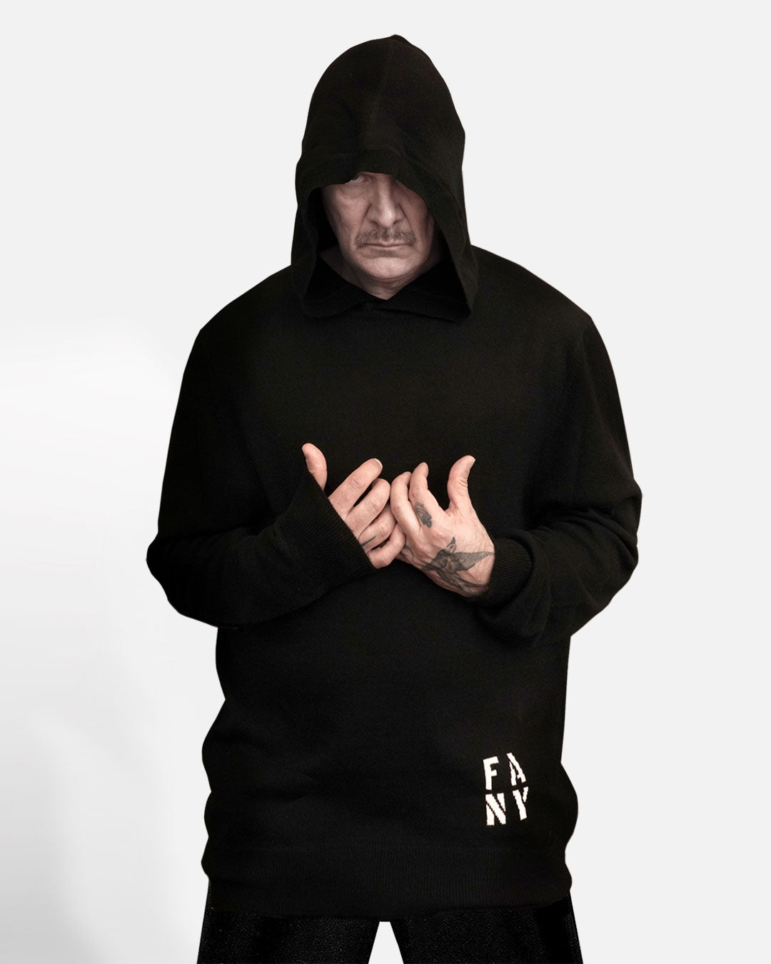 OVERSIZED HOODIE - UNISEX - 100% CASHMERE