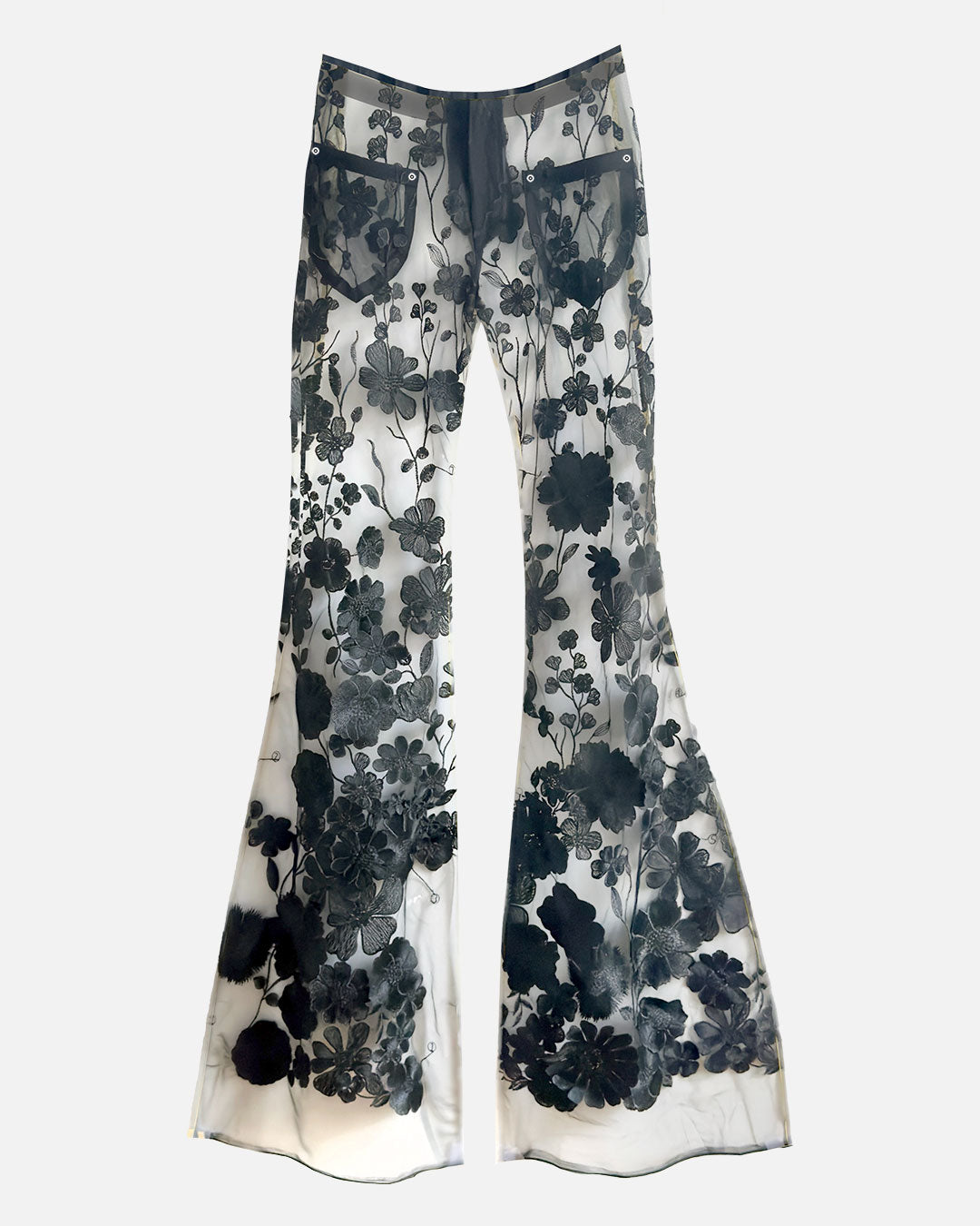 3D FLORA  TULLE "SHELBY" JEANS