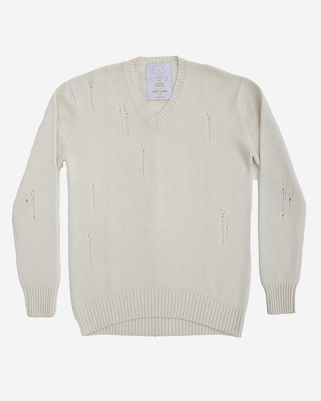 OVERSIZED  "HOLY" SWEATER - 100% CASHMERE